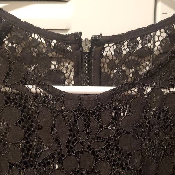 Elegant Black Lace Bell Sleeve Dress - Picture 3 of 5